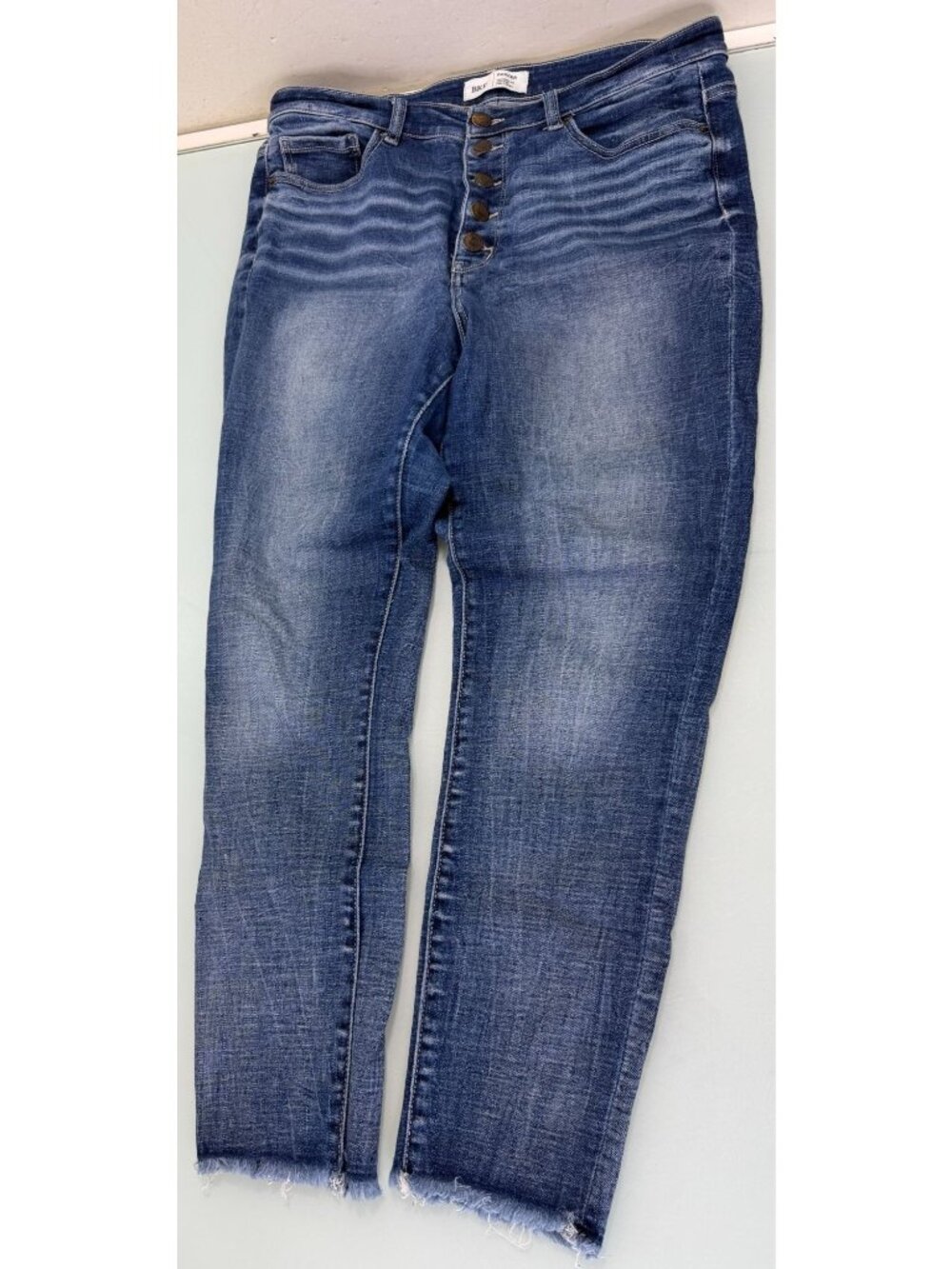BKE Parker Ankle Skinny Jeans Womens 30 (30X26) High Rise Stretch Button Fly Y2K